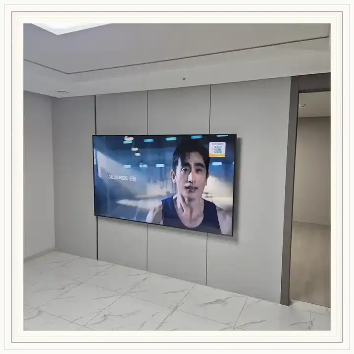 벽걸이TV 거치대 참고 사진 · 최강타워 설치 조건