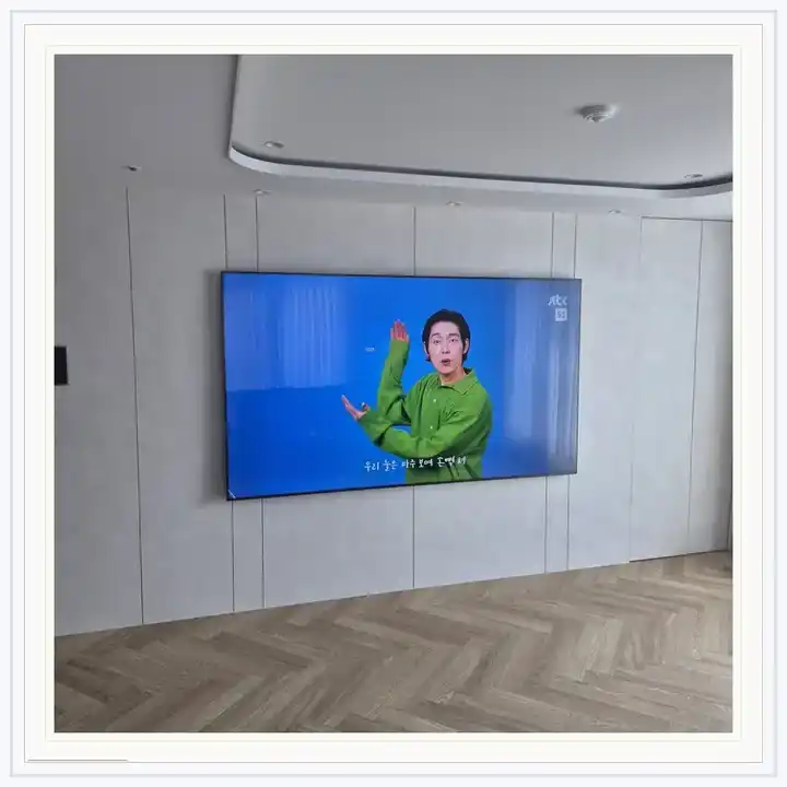 벽걸이TV 거치대 참고 사진 · 마곡엠밸리 설치 조건
