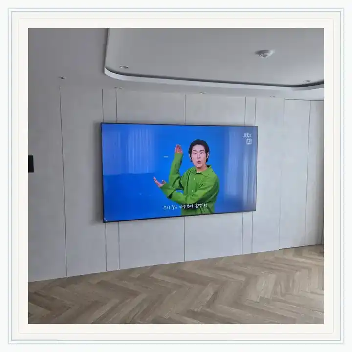 벽걸이TV 거치대 참고 사진 · 래미안레벤투스 설치 조건