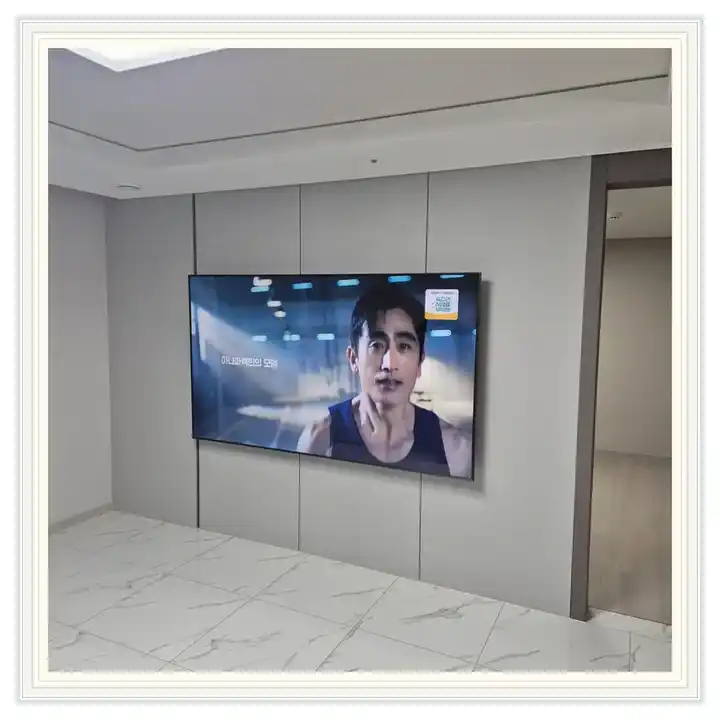 벽걸이TV 거치대 참고 사진 · 서울숲아이파크리버포레 설치 조건